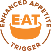 Tecnologia exclusiva clinicamente comprovada para estimular o apetite e incentivar a ingestão de alimentos em gatos com doença renal.